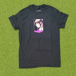 Almost Human Anime Graphic T-Shirt Black JDM Car Streetwear Mens S